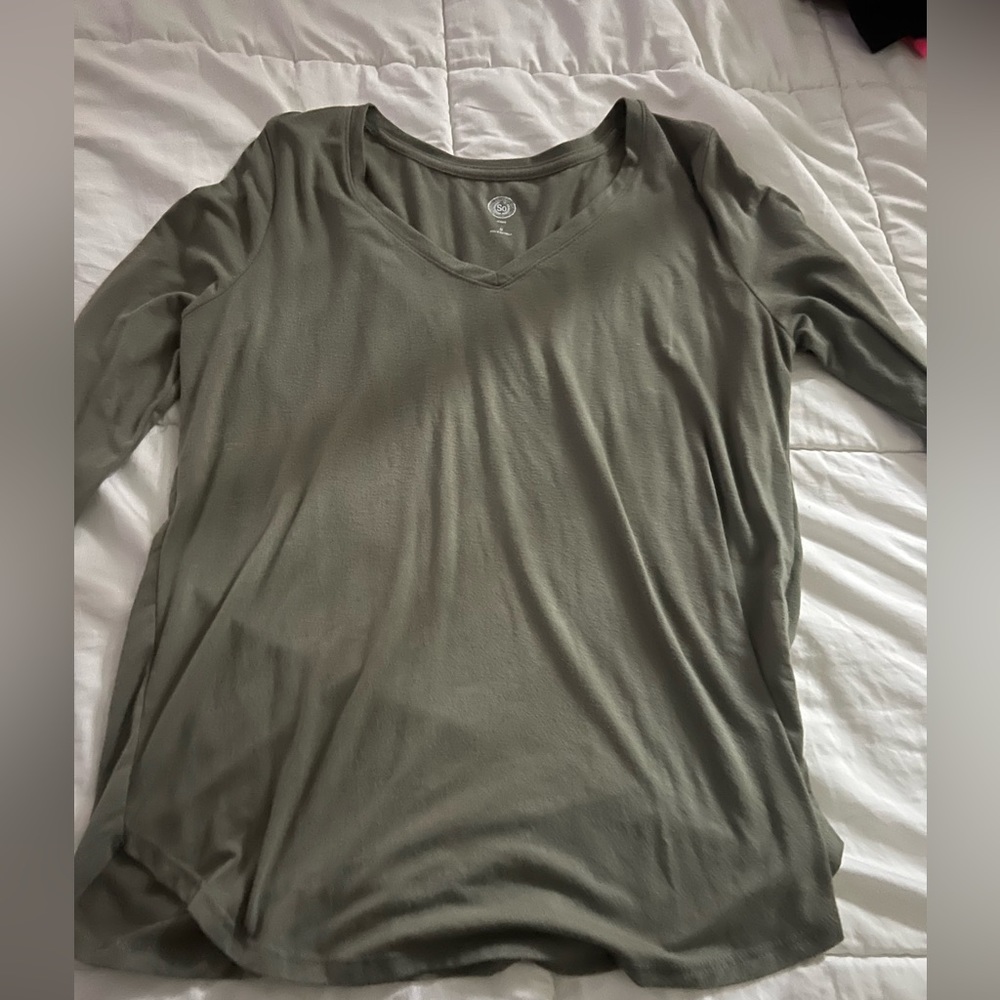 SO long sleeve v-neck